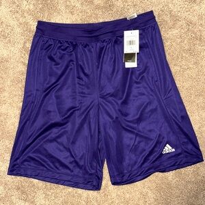 Adidas Men's Vibrant Purple Athletic Shorts